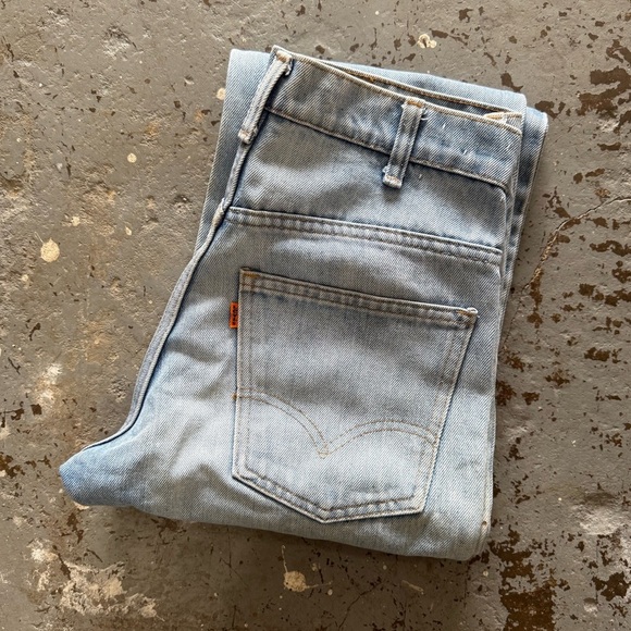 Vintage 1960’s Levi’s 646 Orange Tab Bell Bottom Jeans - Picture 7 of 7